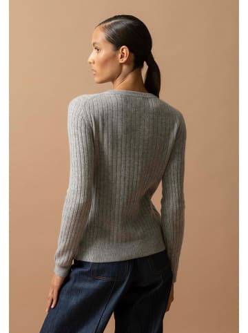 Perfect Cashmere Kaschmir-Pullover "Kylie" in Hellgrau