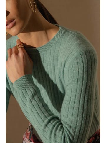 Perfect Cashmere Kaszmirowy sweter "Kylie" w kolorze turkusowym