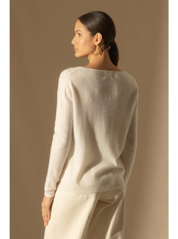 Perfect Cashmere Kaszmirowy sweter w kolorze kremowym
