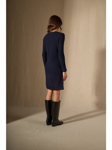 Perfect Cashmere Kaschmir-Kleid in Dunkelblau