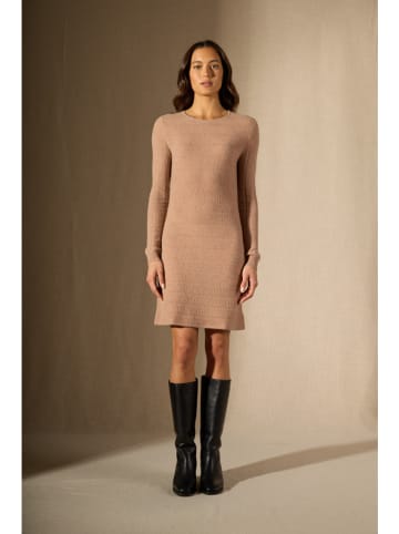 Perfect Cashmere Kaszmirowa sukienka w kolorze beżowym