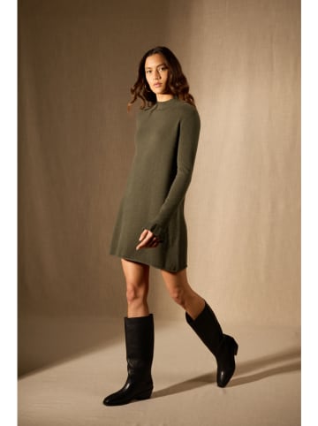 Perfect Cashmere Kaschmir-Kleid in Khaki