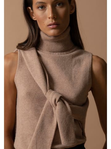 Perfect Cashmere Kaszmirowy top w kolorze karmelowym