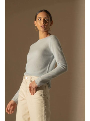 Perfect Cashmere Kaszmirowy sweter "Megan" w kolorze błękitnym