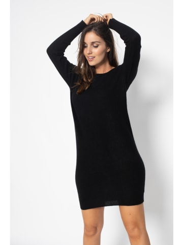 Perfect Cashmere Kaszmirowa sukienka "Molli" w kolorze czarnym