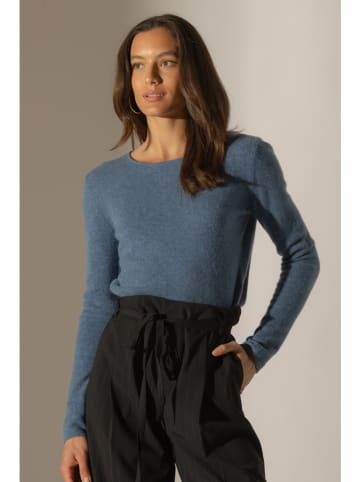 Perfect Cashmere Kaszmirowy sweter "Oprah" w kolorze niebieskoszarym