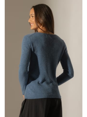 Perfect Cashmere Kaszmirowy sweter "Oprah" w kolorze niebieskoszarym