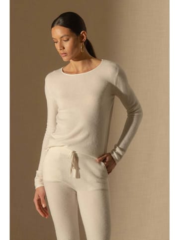 Perfect Cashmere Kaszmirowy sweter "Oprah" w kolorze kremowym