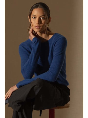 Perfect Cashmere Kaschmir-Pullover "Oprah" in Blau