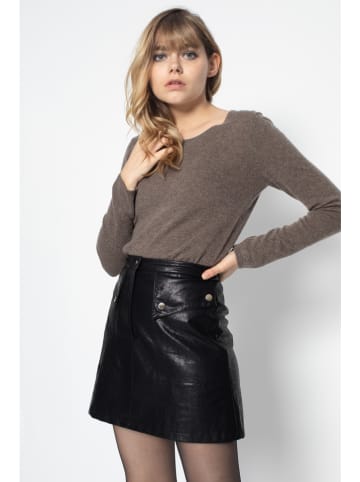 Perfect Cashmere Kaschmir-Pullover "Oprah" in Taupe