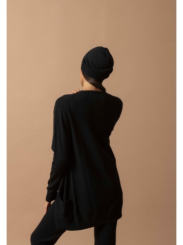 Perfect Cashmere Kaszmirowy kardigan "Pearl" w kolorze czarnym