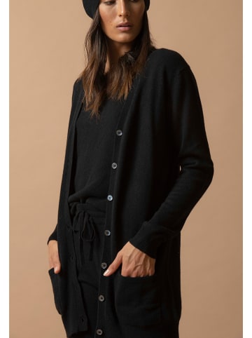 Perfect Cashmere Kaszmirowy kardigan "Pearl" w kolorze czarnym