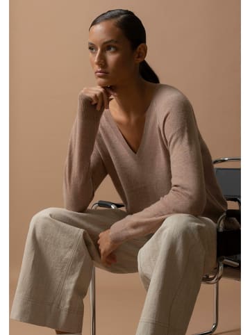 Perfect Cashmere Kaszmirowy sweter "Penelope" w kolorze beżowym