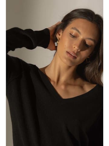 Perfect Cashmere Kaschmir-Pullover "Penelope" in Schwarz