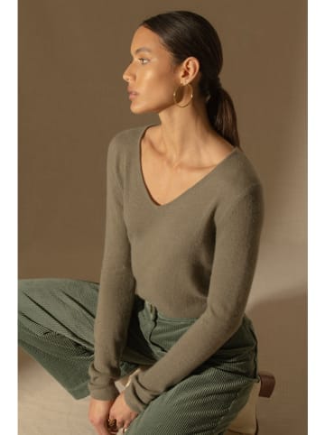Perfect Cashmere Kaschmir-Pullover in Khaki