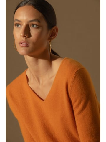 Perfect Cashmere Kasjmieren trui oranje