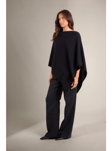 Perfect Cashmere Kaschmir-Poncho in Schwarz