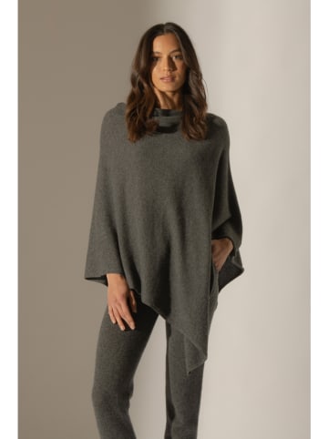 Perfect Cashmere Kaschmir-Poncho in Anthrazit