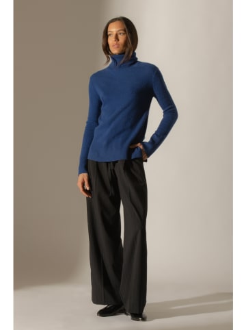 Perfect Cashmere Kaschmir-Rollkragenpullover in Dunkelblau