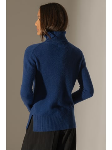 Perfect Cashmere Kaschmir-Rollkragenpullover in Dunkelblau