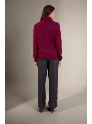 Perfect Cashmere Kaschmir-Pullover in Bordeaux