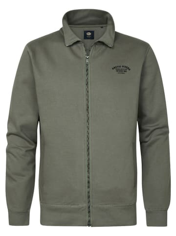 Petrol Sweatvest olijfgroen