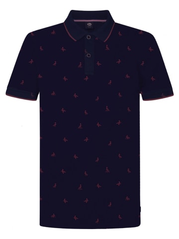 Petrol Poloshirt donkerblauw