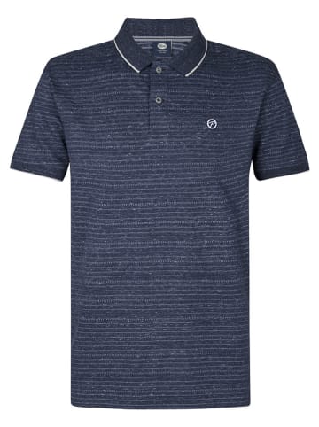 Petrol Poloshirt donkerblauw
