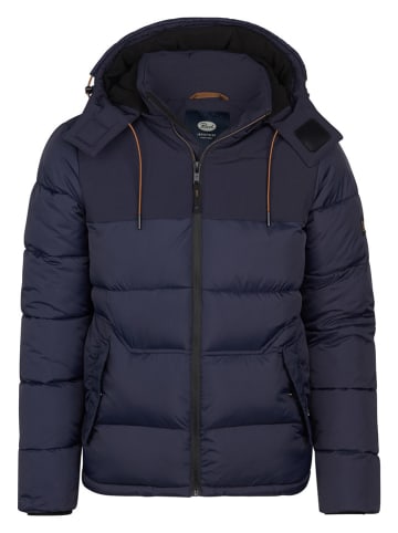 Petrol Doorgestikte jas "Yukon" donkerblauw