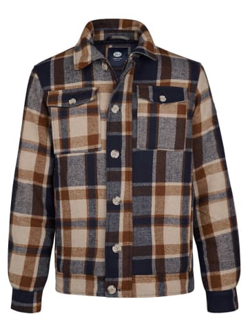 Petrol Tusssenjas "Minnesota" beige/donkerblauw