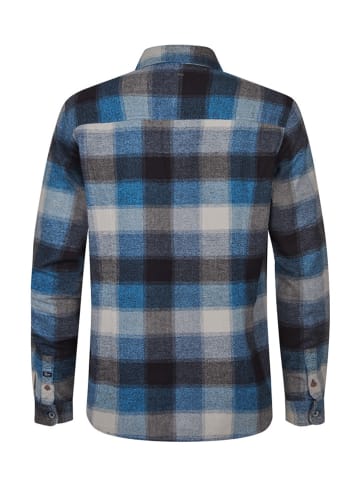 Petrol Hemd "Casper" in Blau/ Anthrazit