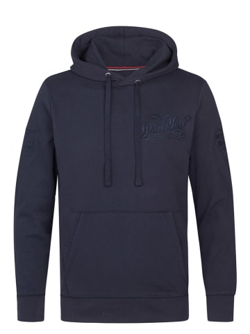 Petrol Hoodie in Dunkelblau