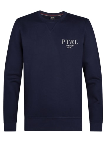 Petrol Sweatshirt "Dubuque" donkerblauw