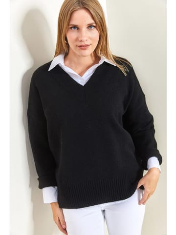 Bianco Lucci Sweter w kolorze czarnym