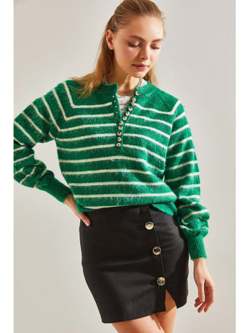 Bianco Lucci Trui groen/wit