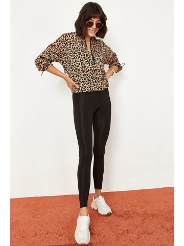 Bianco Lucci Leggings in Schwarz