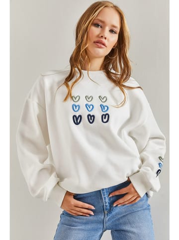 Bianco Lucci Sweatshirt wit