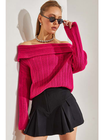 Bianco Lucci Pullover in Pink