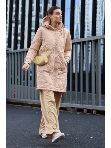 Bigdart Doorgestikte mantel lichtroze