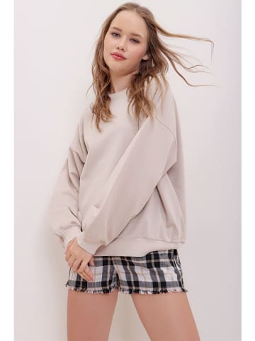Trend Alacati Bluza w kolorze beżowym