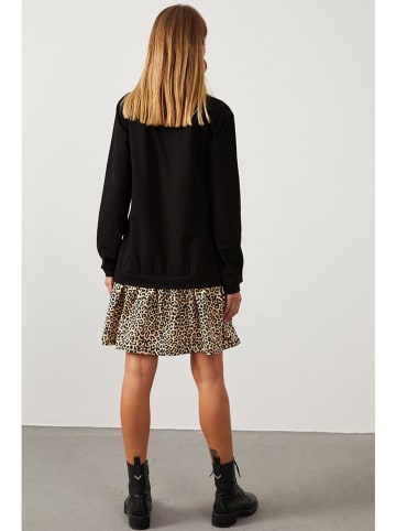 Cool and sexy Jurk zwart/beige