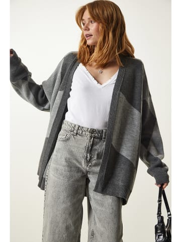 Happiness Istanbul Kardigan w kolorze szarym