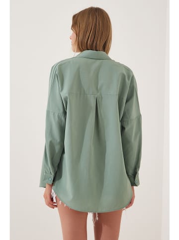 Happiness Istanbul Koszula w kolorze miętowym