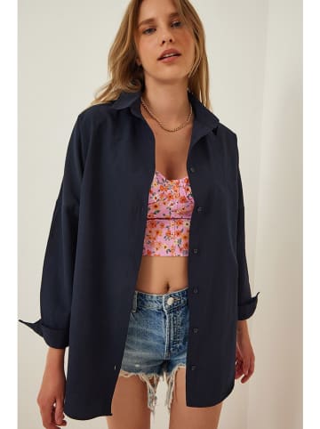 Happiness Istanbul Koszula w kolorze granatowym