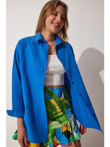 Happiness Istanbul Blouse "Happiness Istanbul" blauw