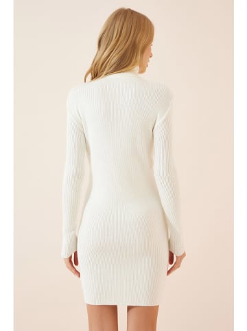 Happiness Istanbul Gebreide jurk wit