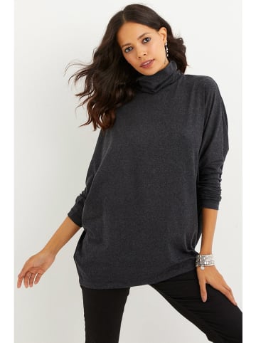 Cool and sexy Blouse antraciet