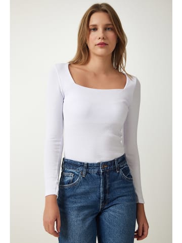 Happiness Istanbul Longsleeve in Weiß