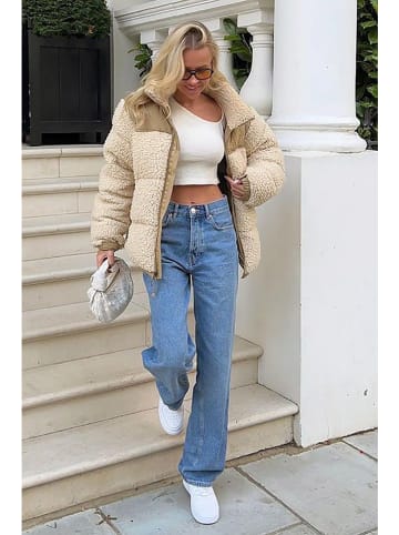 MADMEXT Kurtka pikowana w kolorze beżowym