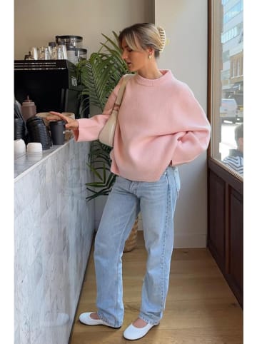 Happiness Istanbul Sweter w kolorze jasnoróżowym